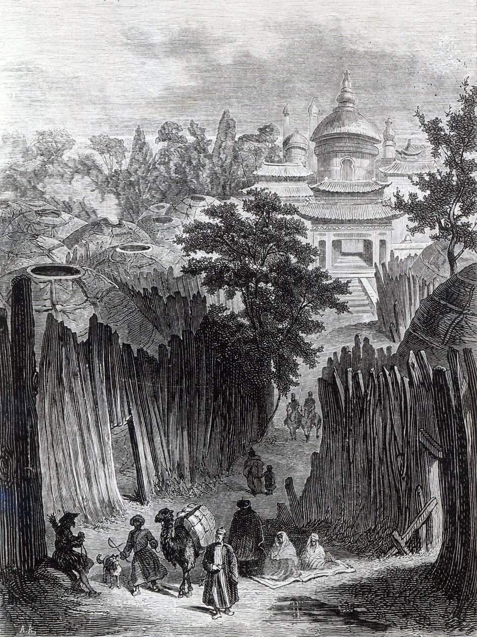 Straße in Urga, Illustration aus 