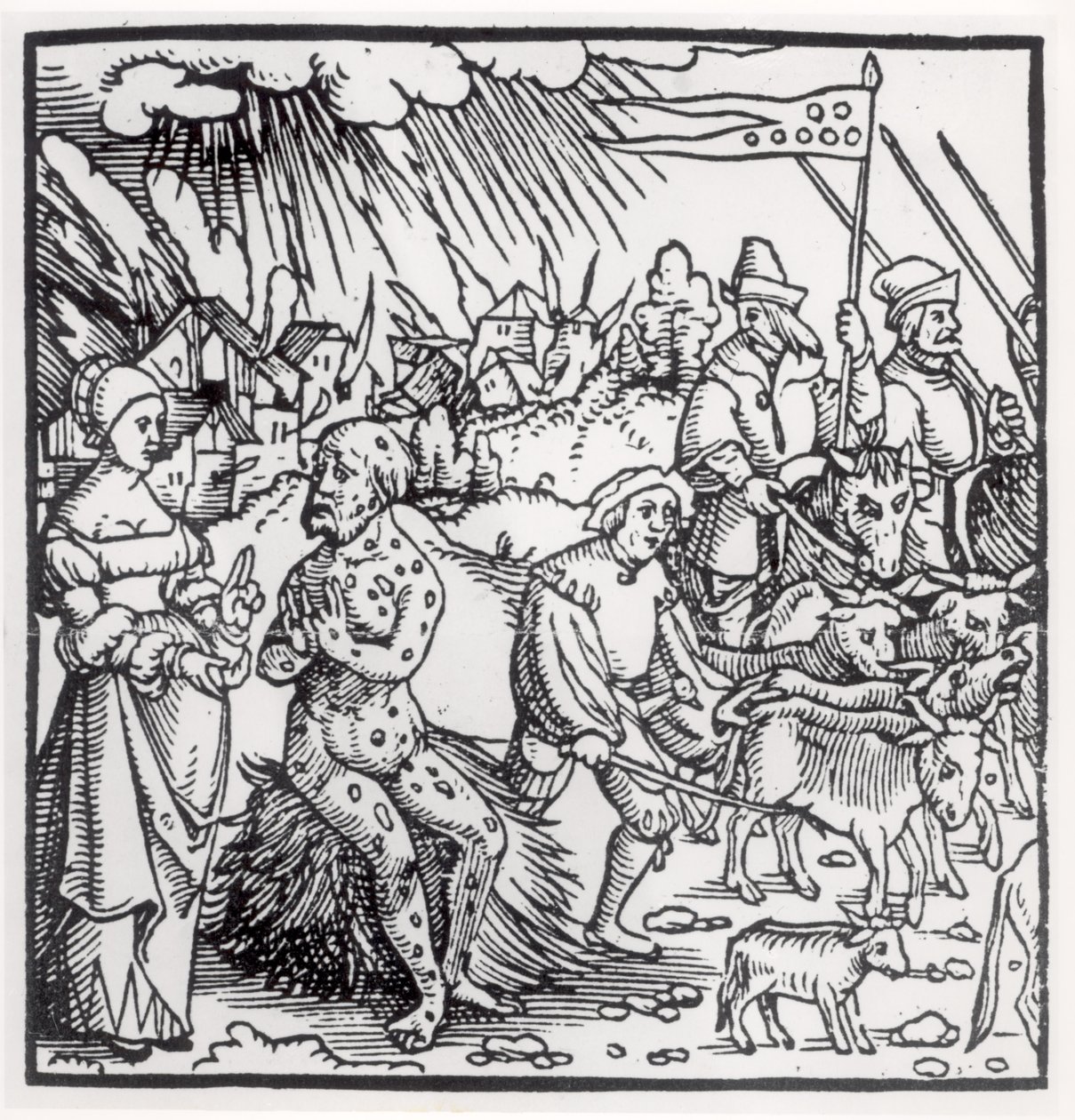 Der Schwarze Tod, 1348 von English School