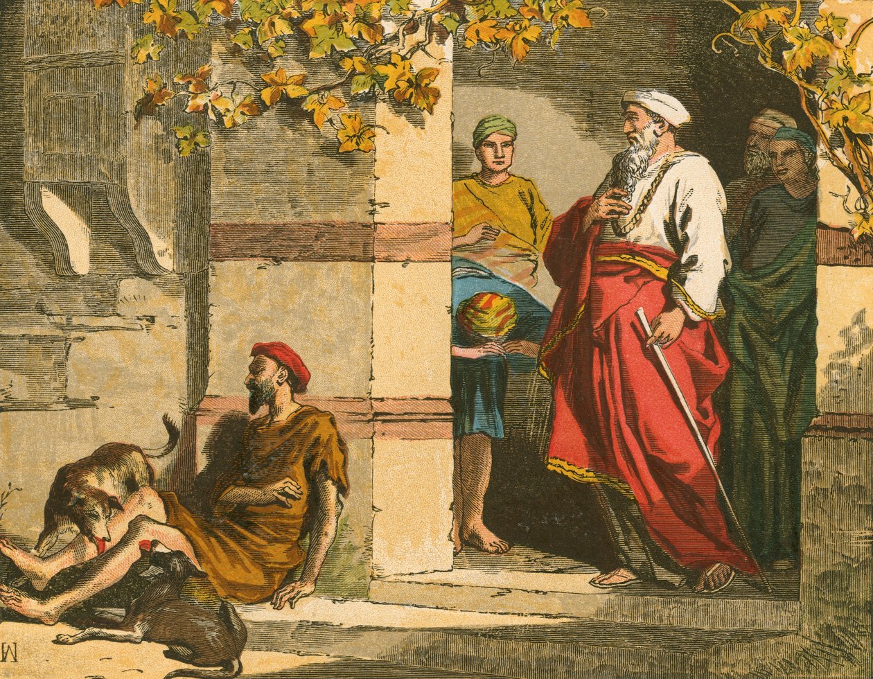 Der reiche Mann und Lazarus von English School