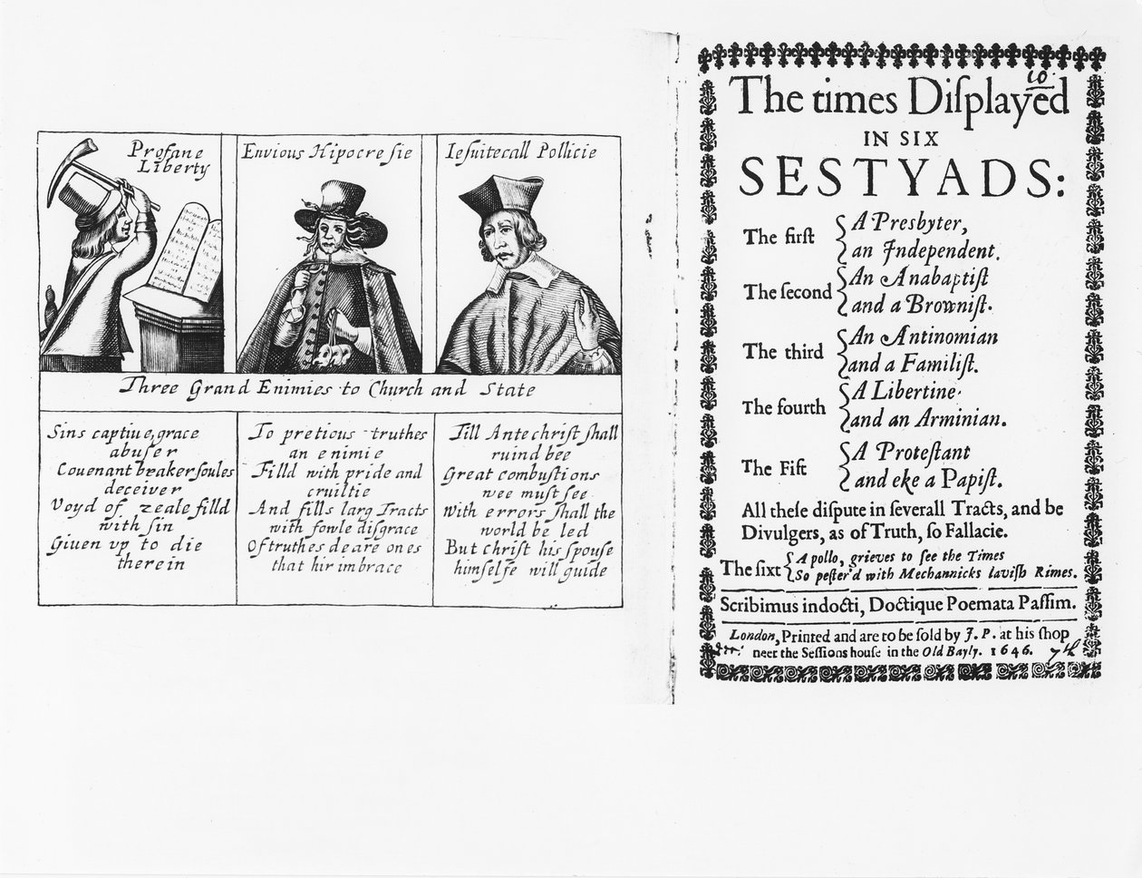 The Times Displayed in Six Sestyads, veröffentlicht 1646 von English School