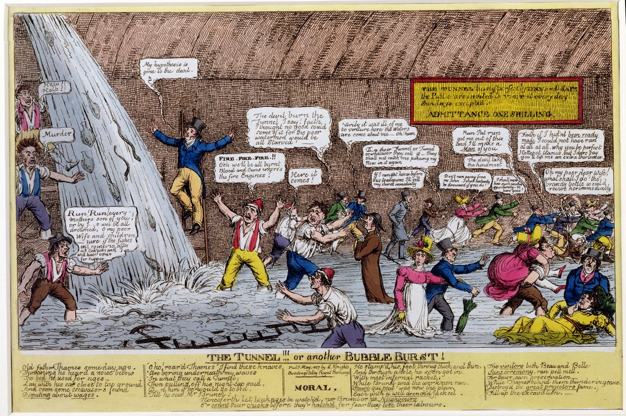 Der Tunnel!!! oder eine weitere Blase geplatzt!, 1827 von English School