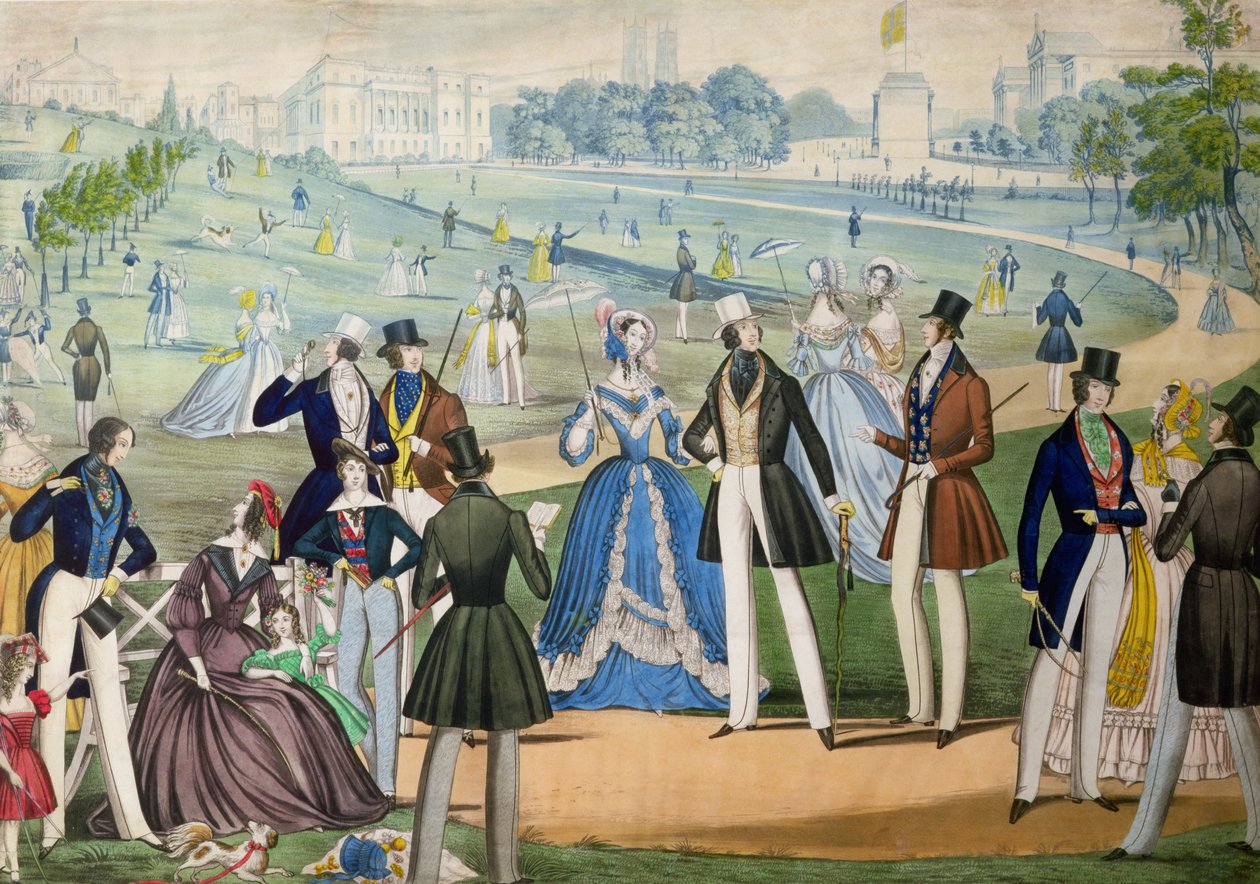 Blick auf St. James vom Green Park, London von Benjamin Read, ca. 1838 von English School