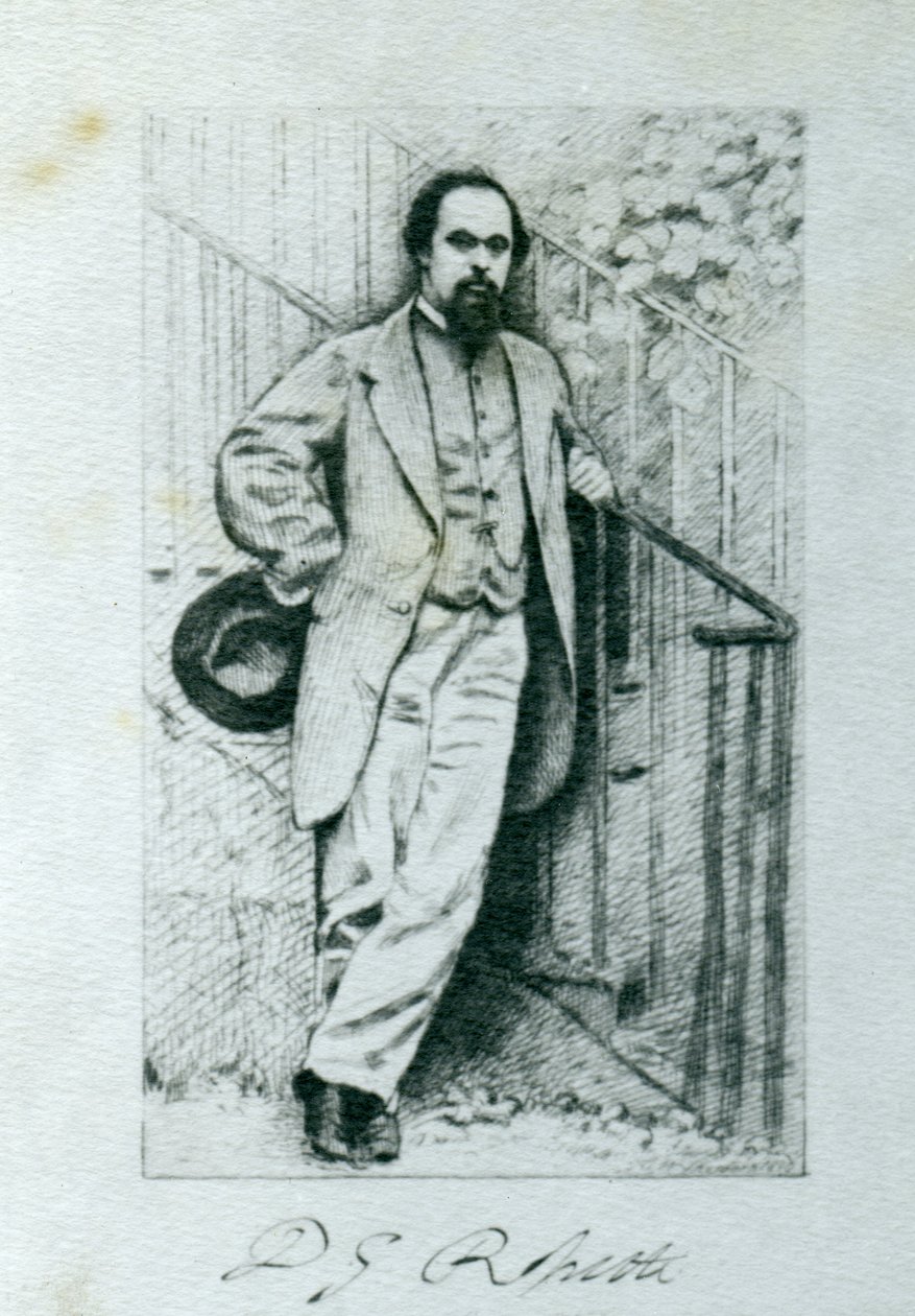 Dante Gabriel Rossetti (1828-82) von English Photographer