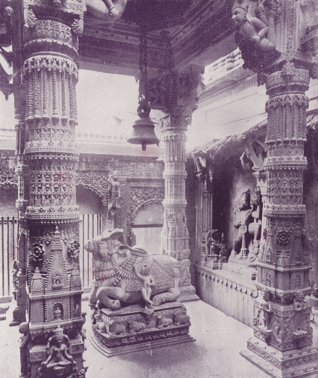 Gosain-Tempel, Benares von English Photographer