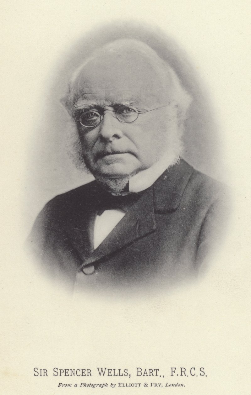 Sir Spencer Wells, Baronet, FRCS von English Photographer