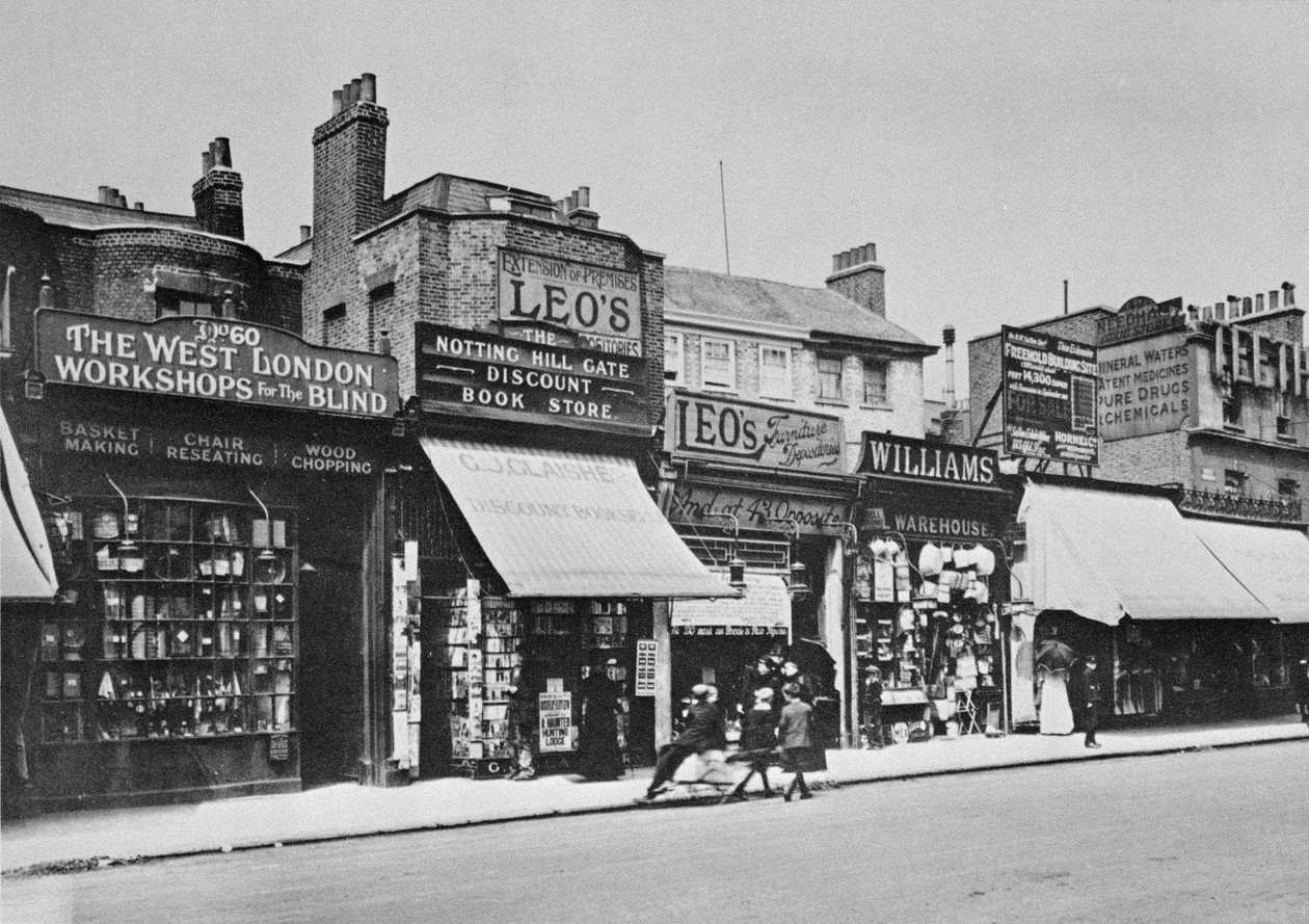 Ansicht des Notting Hill Gate, ca. 1913 von English Photographer
