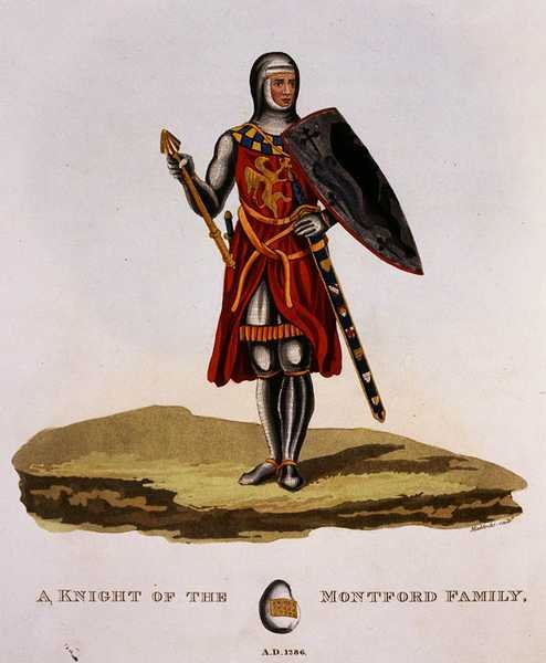 Ein Ritter der Familie Montford von English School