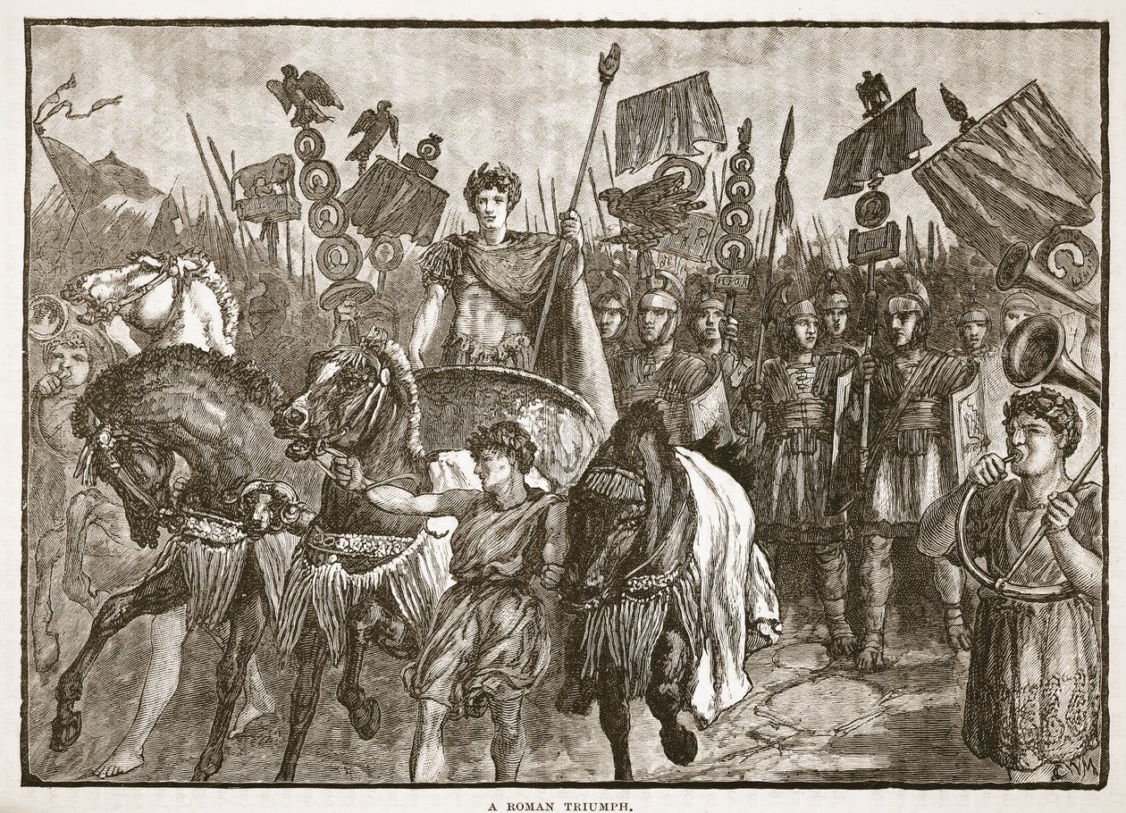 Ein römischer Triumph von English School