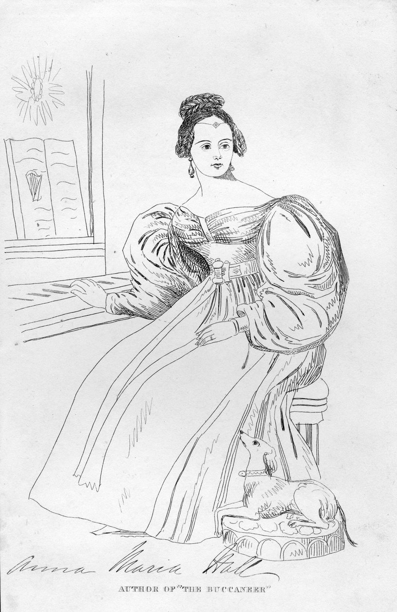 Anna Maria Hall (Gravur) von English School