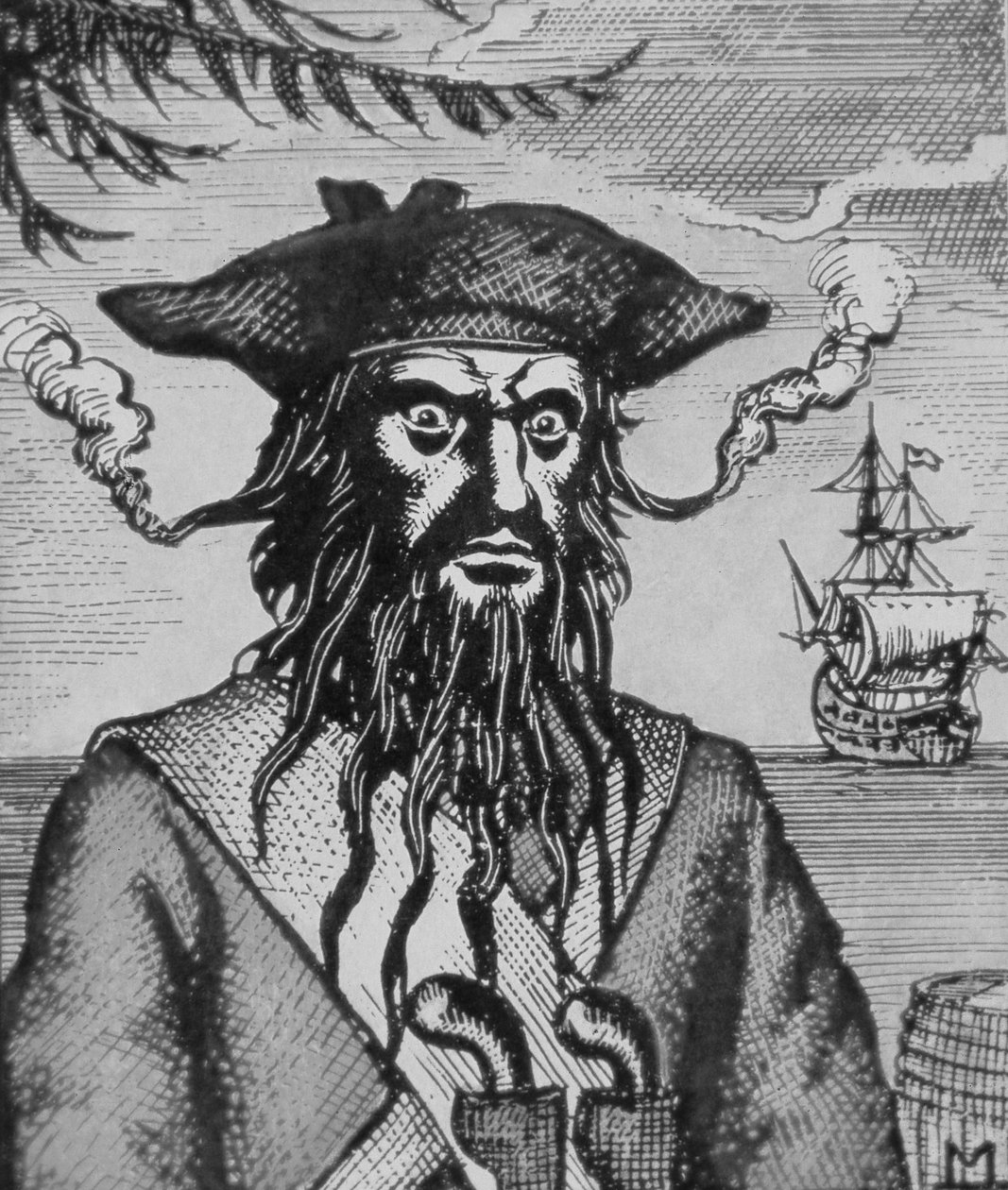 Blackbeard der Pirat von English School