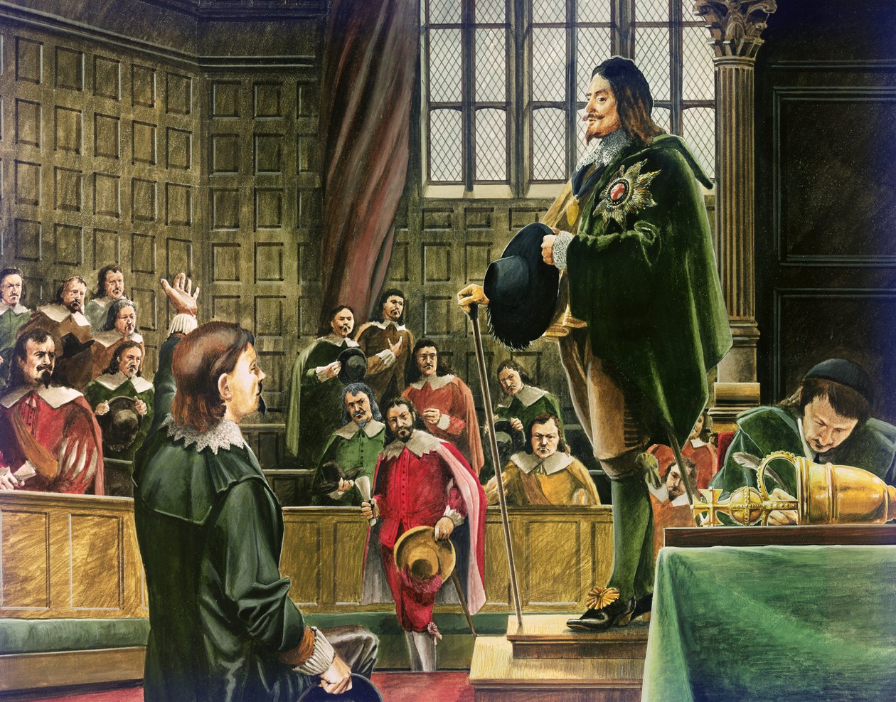 Karl I. im House of Commons von English School