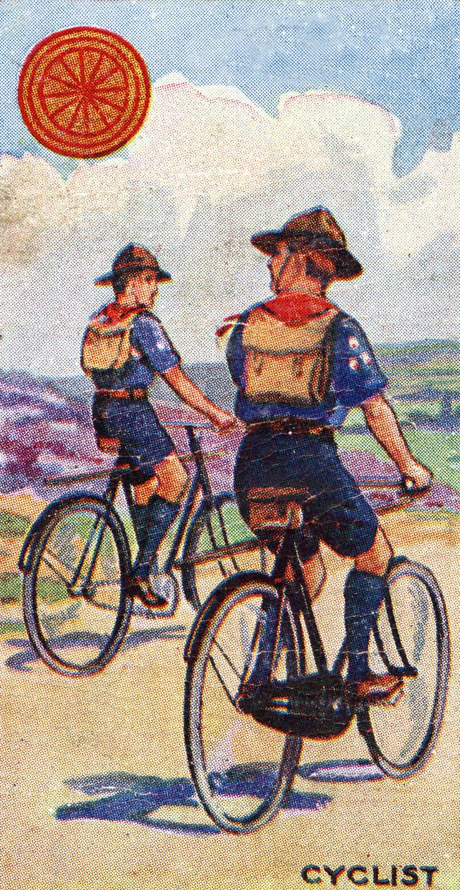 Radfahrer-Pfadfinderabzeichen, 1923 von English School