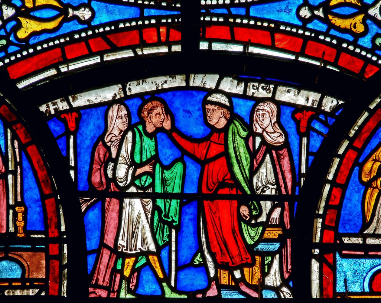 Detail aus dem Wunderfenster von English School