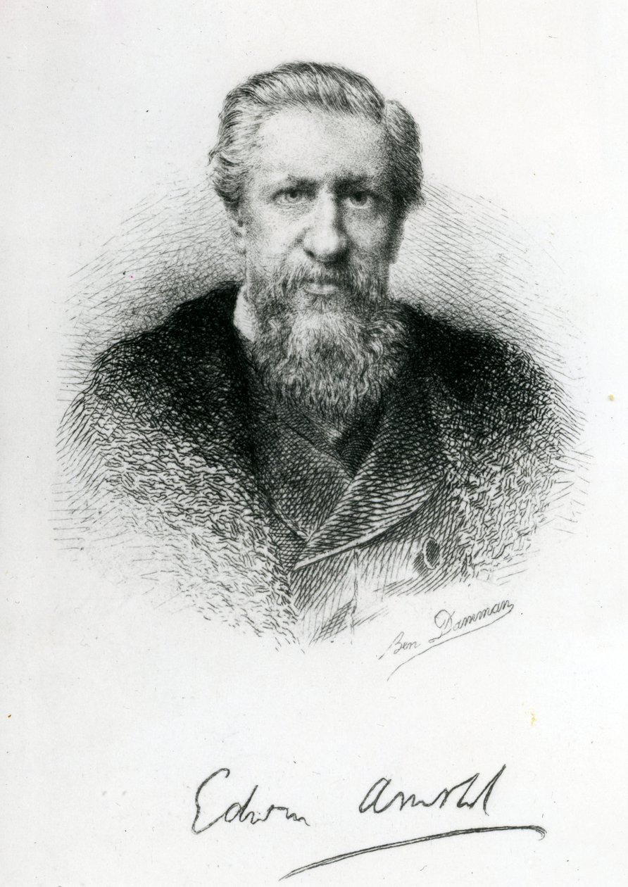 Edwin Arnold (1832-1904) (Gravur) von English School