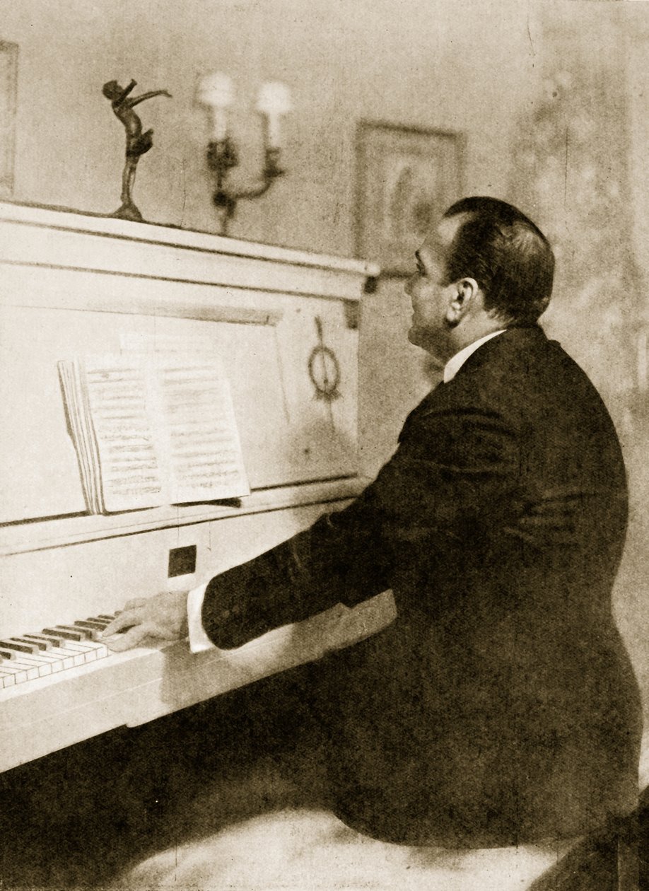 Enrico Caruso am Klavier von English School