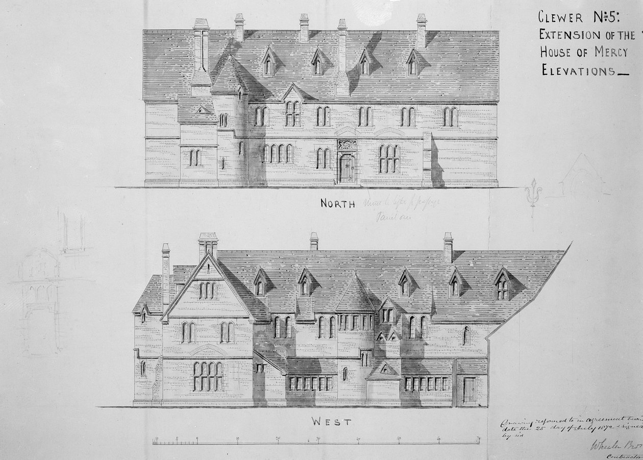 Erweiterung des Hauses der Barmherzigkeit, Clewer von English School