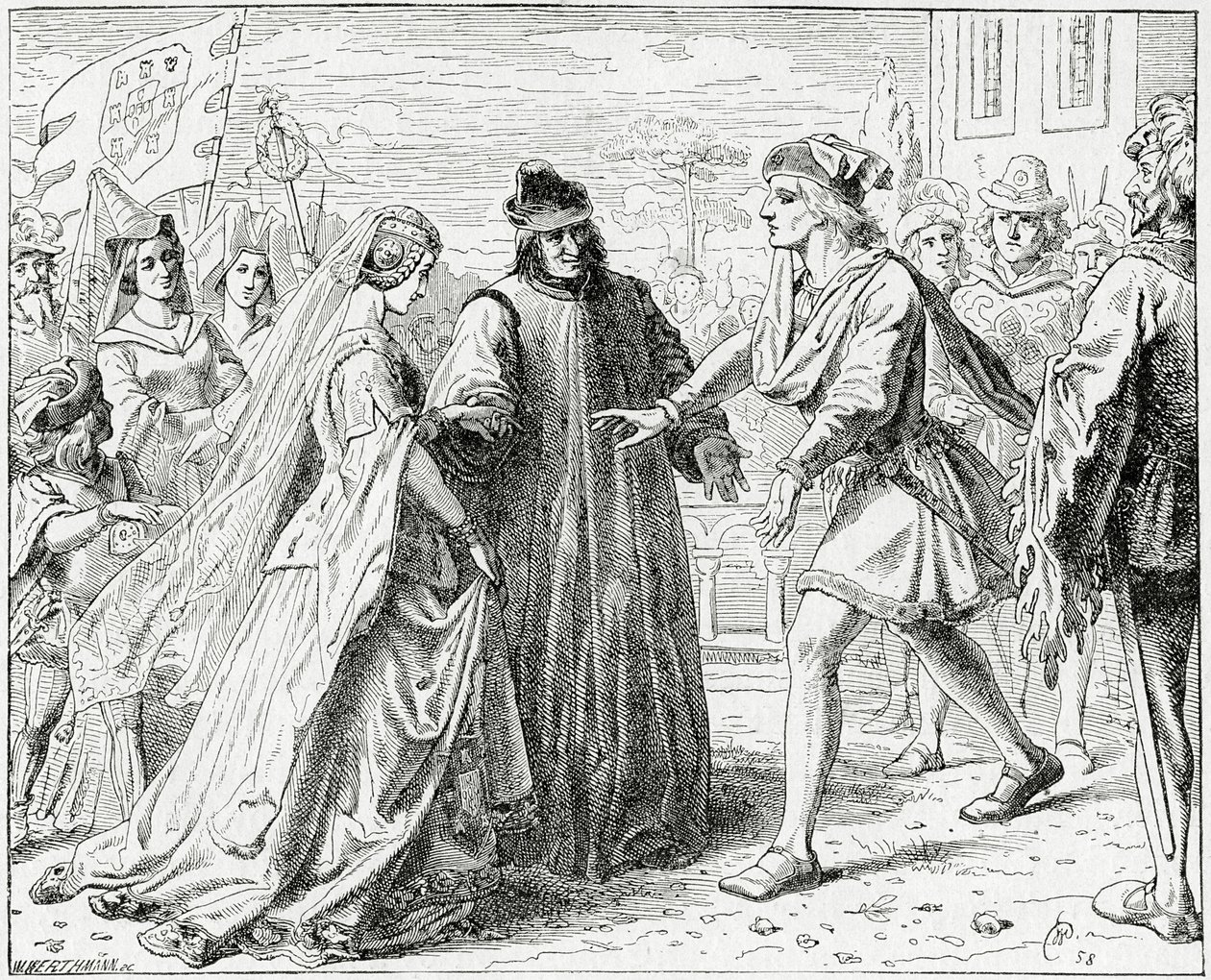 Friedrichs Empfang von Eleonore von English School