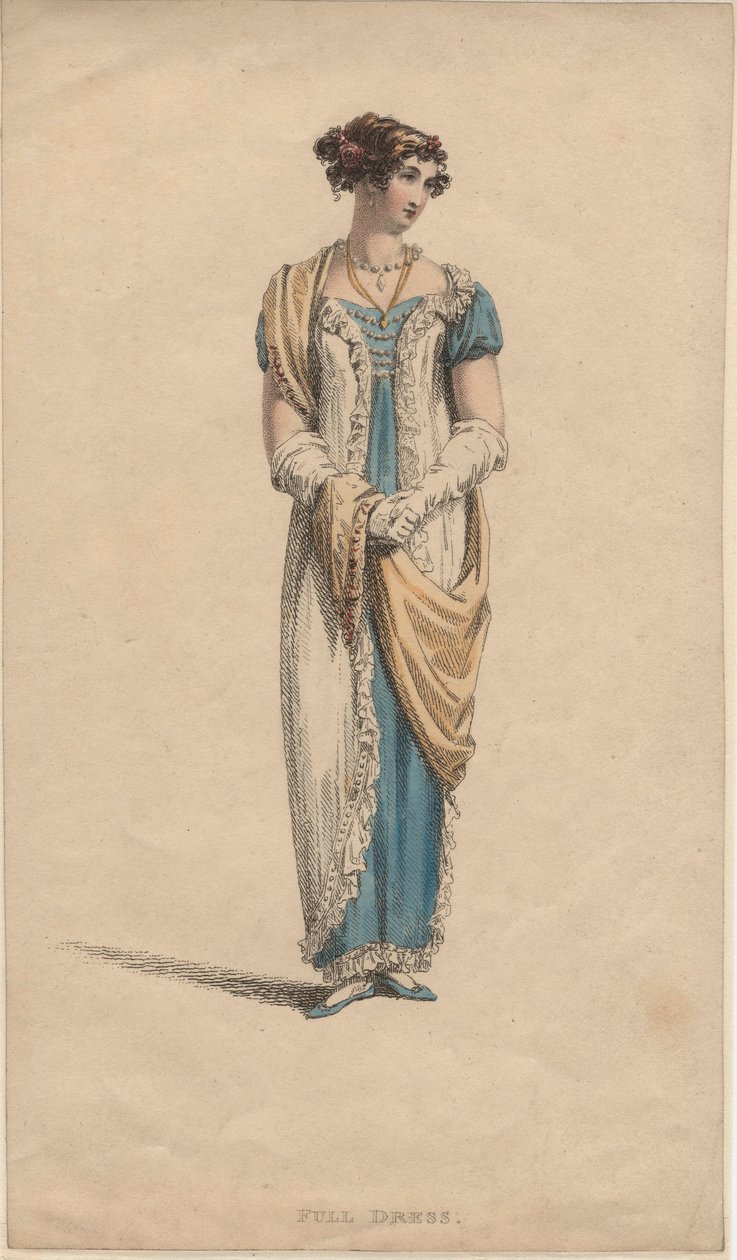 Vollkleid, 1817 von English School
