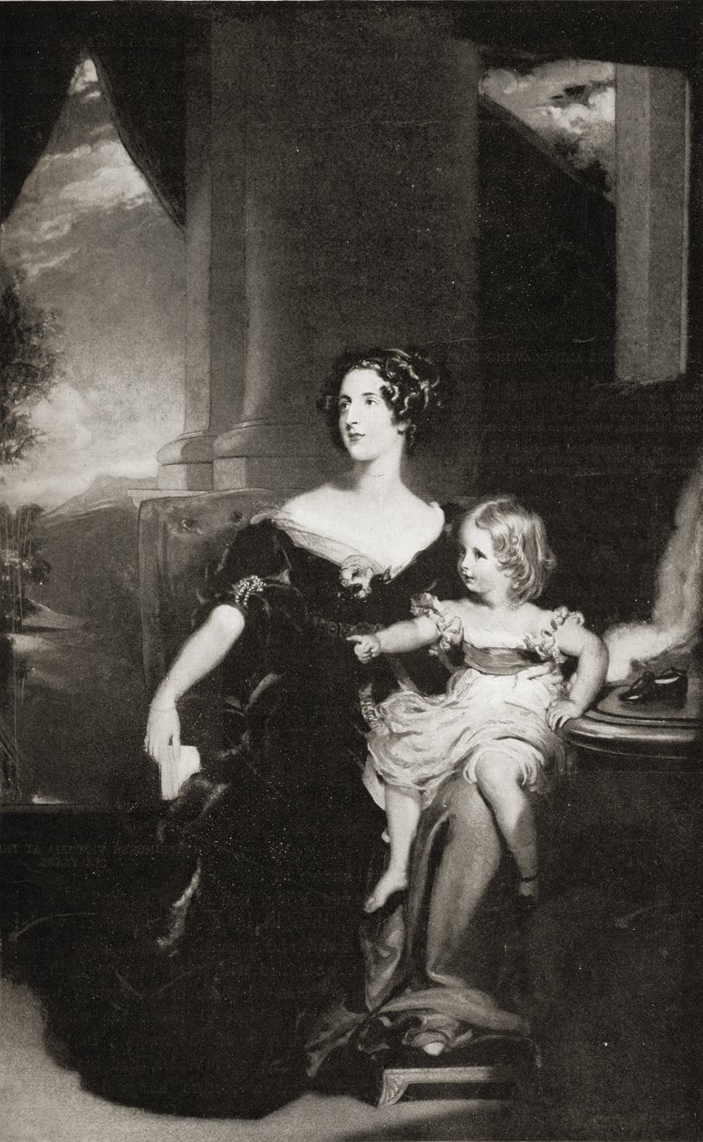 Harriet Herzogin von Sutherland (1806-68) von English School