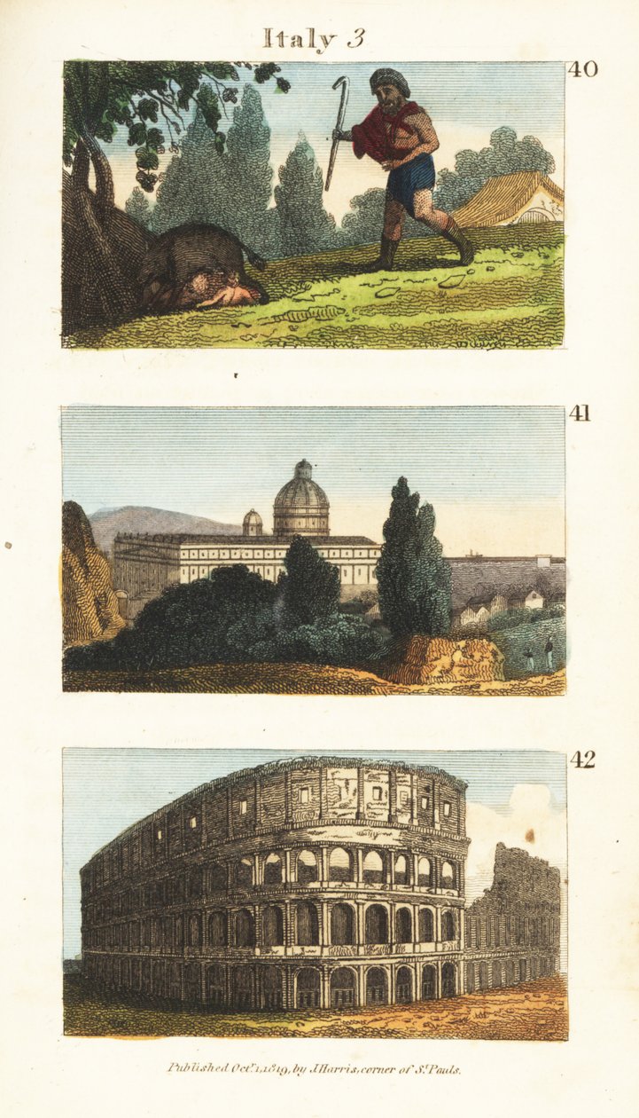 Historische Ansichten von Italien von English School