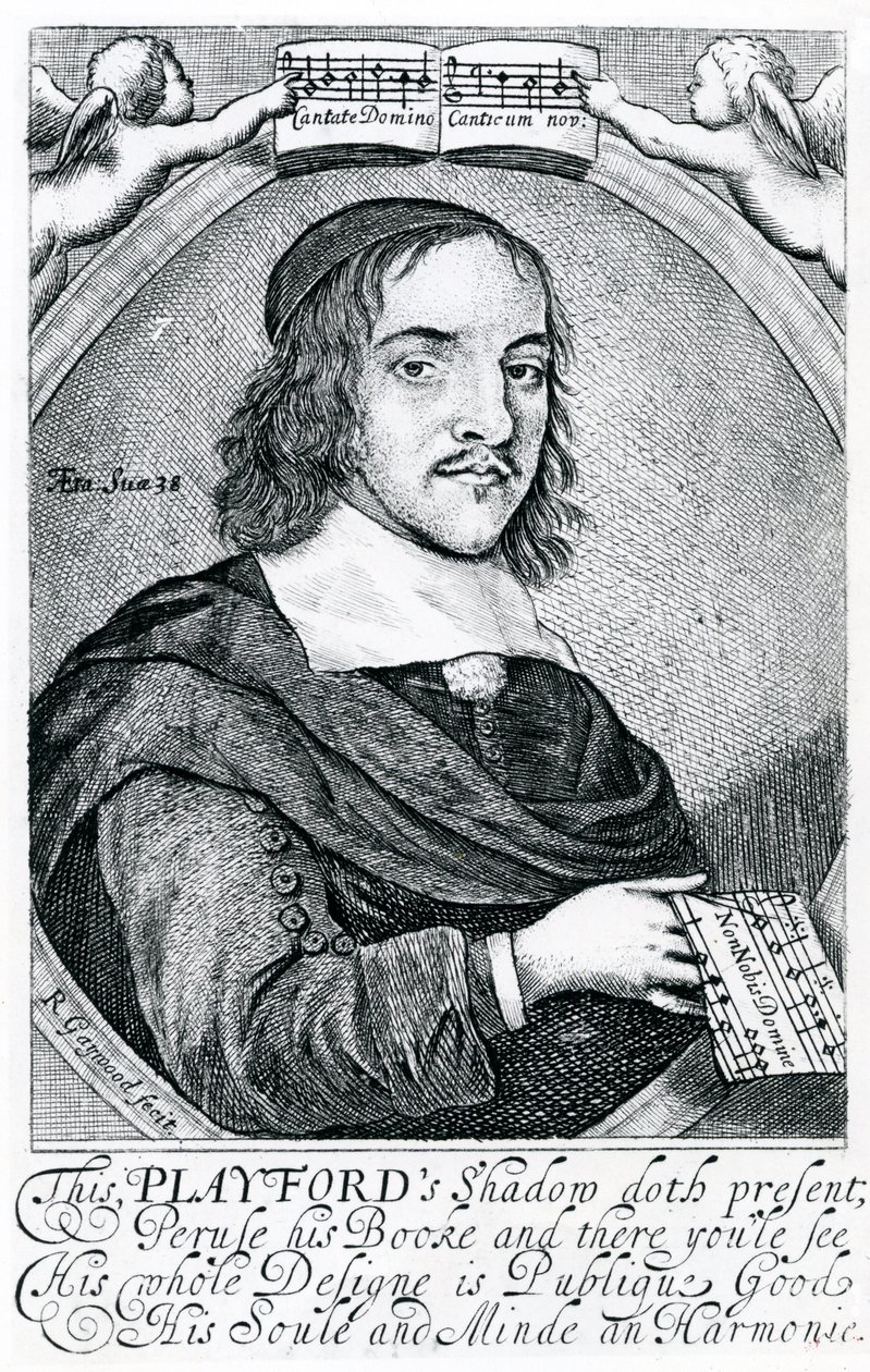 John Playford (1623-c.1686) (Stich) von English School