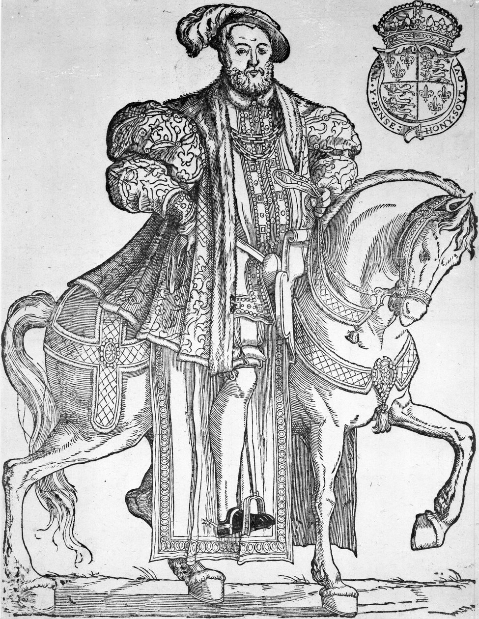 König Heinrich VIII. zu Pferd von English School