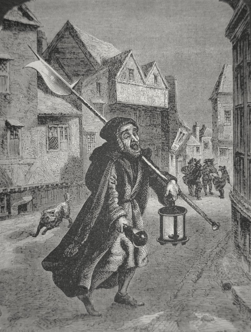Londoner Nachtwächter des 17. Jahrhunderts von English School