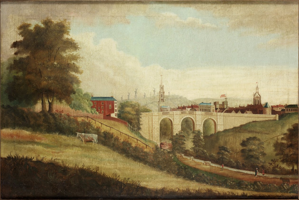Neue Brücke über Pandon Dene von English School