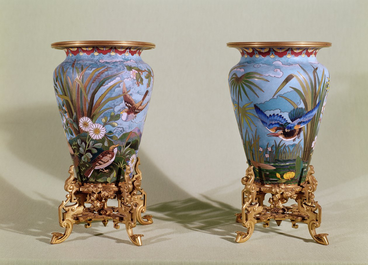 Paar Vasen, Elkington & Co., ca. 1875 von English School