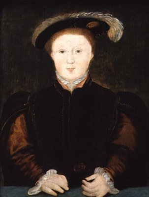 Porträt von Edward VI (1537-53) von English School