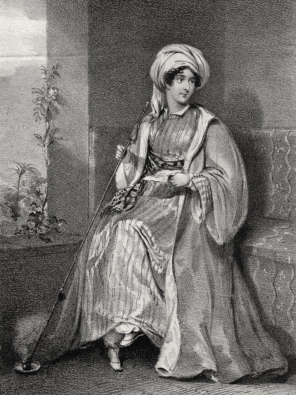 Porträt von Lady Hester Stanhope von English School