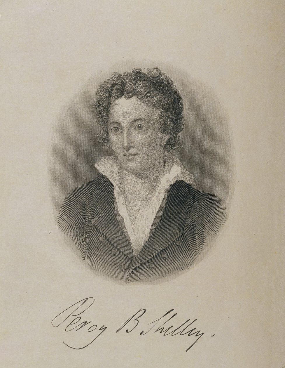 Porträt von Percy Bysshe Shelley (1792-1822) von English School
