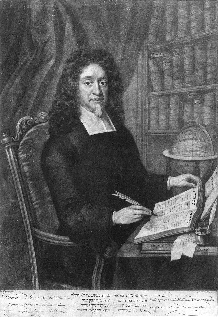 Porträt des Rabbiners David Nieto von English School