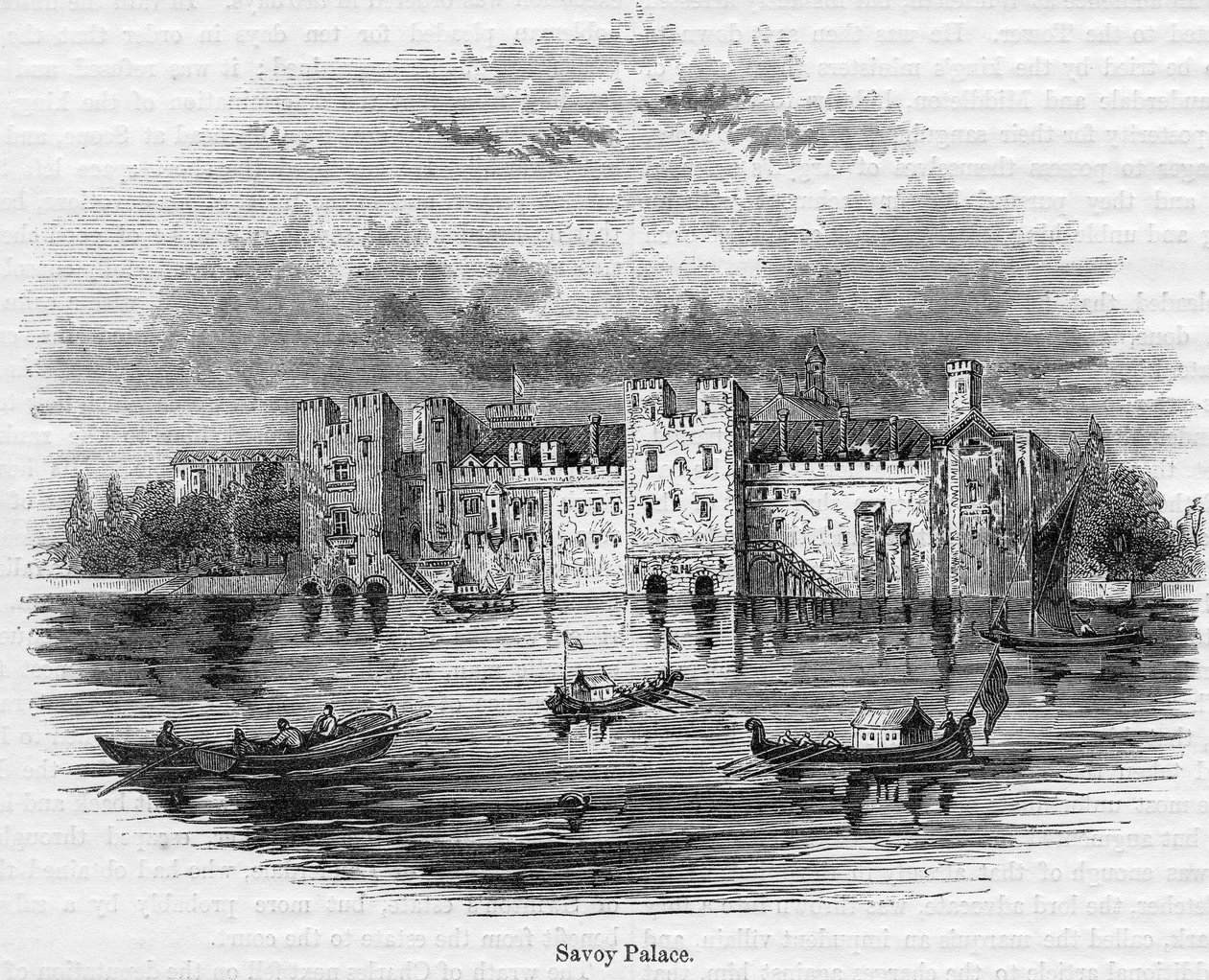 Savoy Palace, 1661 von English School
