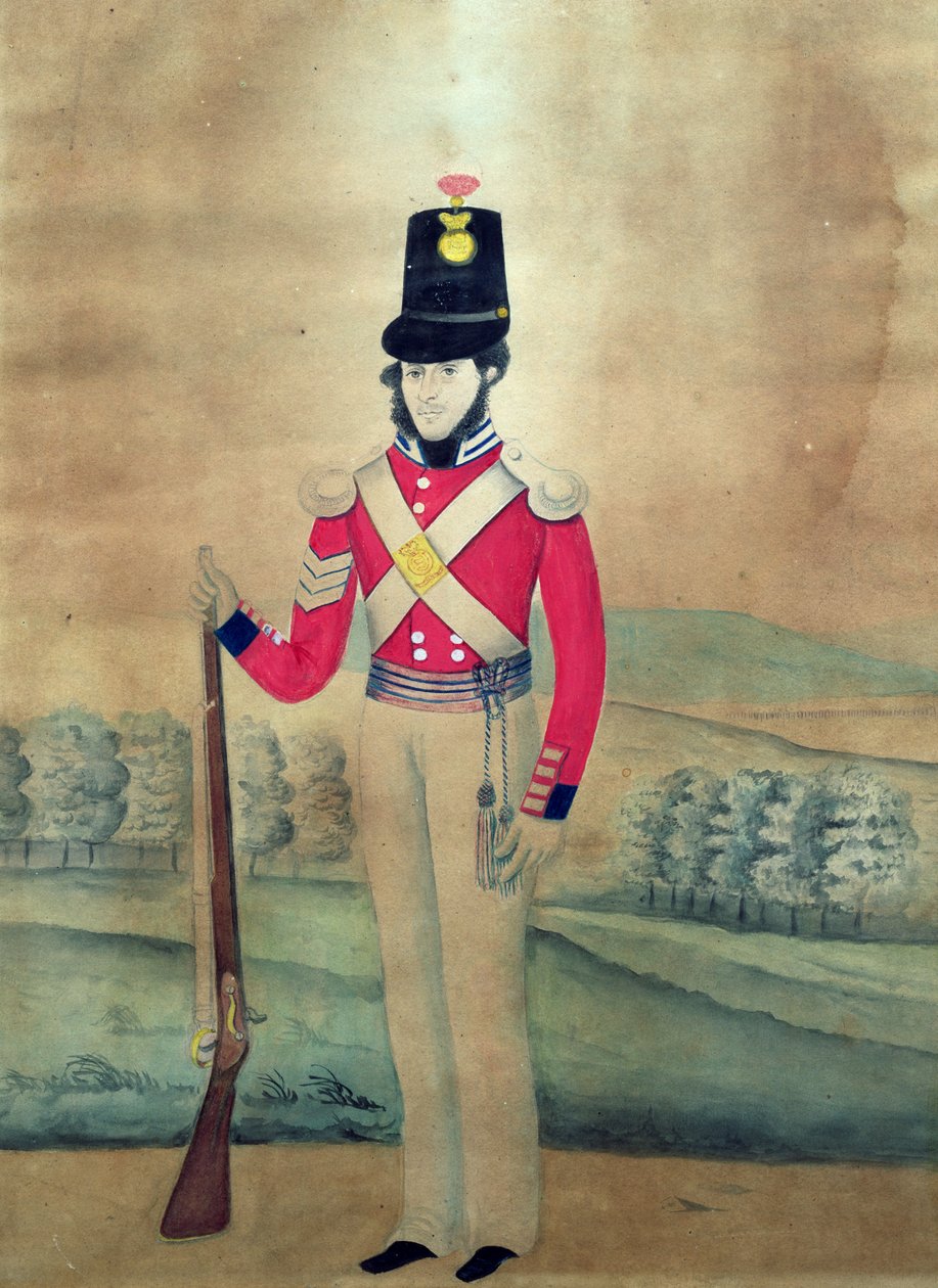 Sergeant, Britische Armee, um 1815 von English School