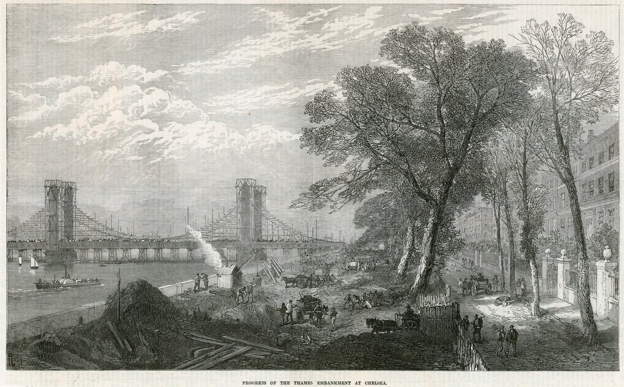 Thames Embankment in Chelsea von English School