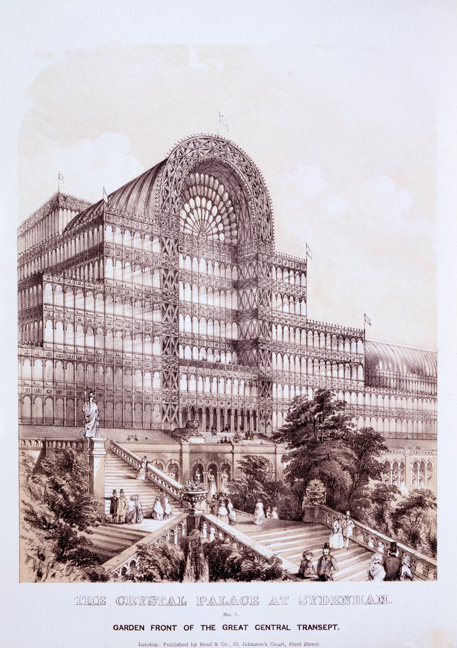 Der Kristallpalast in Sydenham von English School