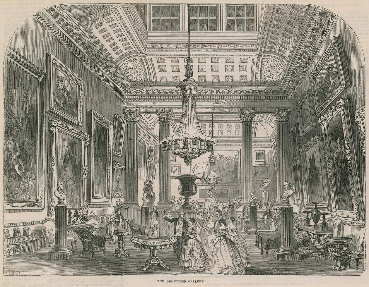 Die Grosvenor Galerie von English School