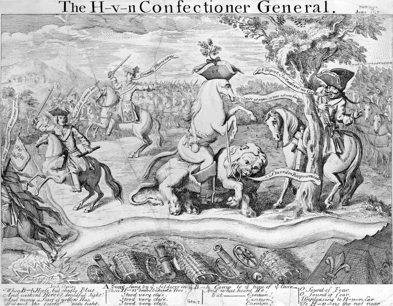 Der H- V- N Zuckerbäcker General, um 1743 von English School
