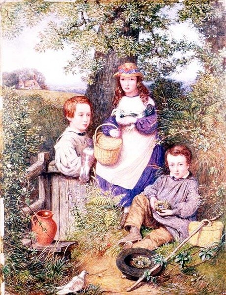 Die Familie Prator unter einem Baum von English School