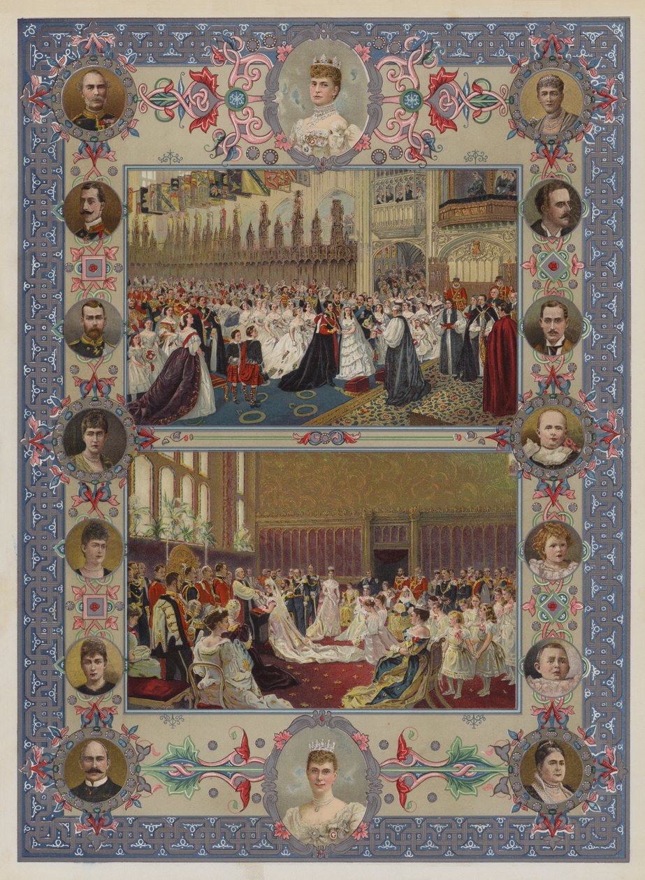 Das Jubiläum der Königin (Chromolithografie) von English School