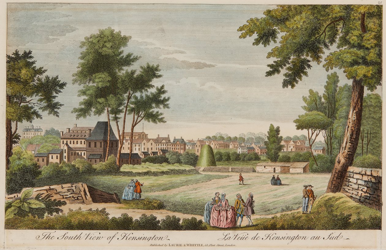 Die Südansicht von Kensington von English School