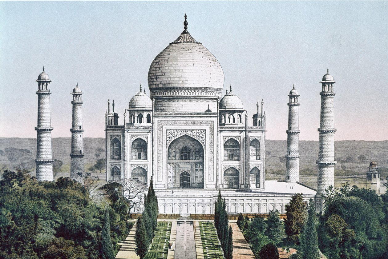 Das Taj Mahal in Agra von English School