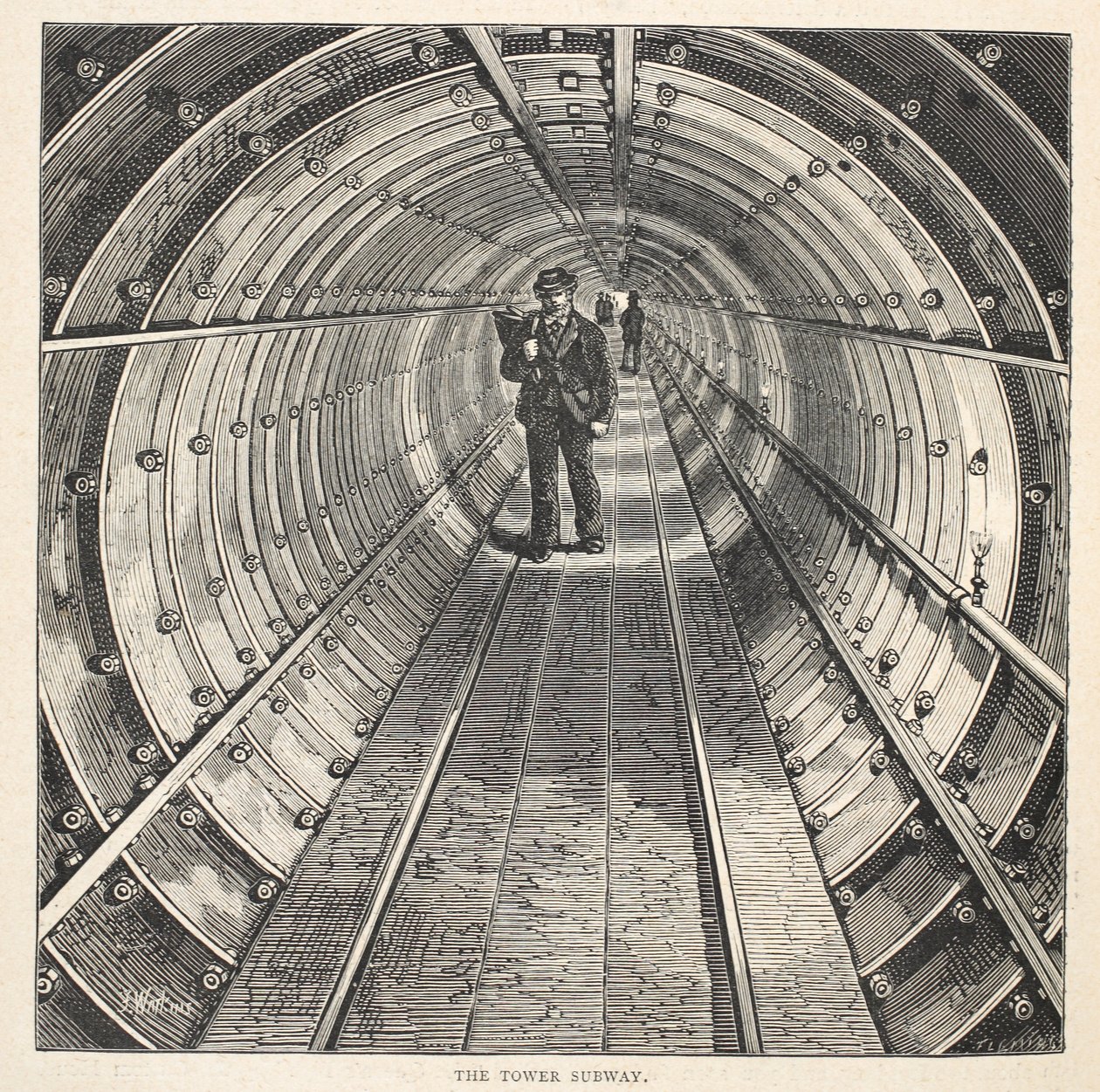 Der Tower Subway, 1870 von English School