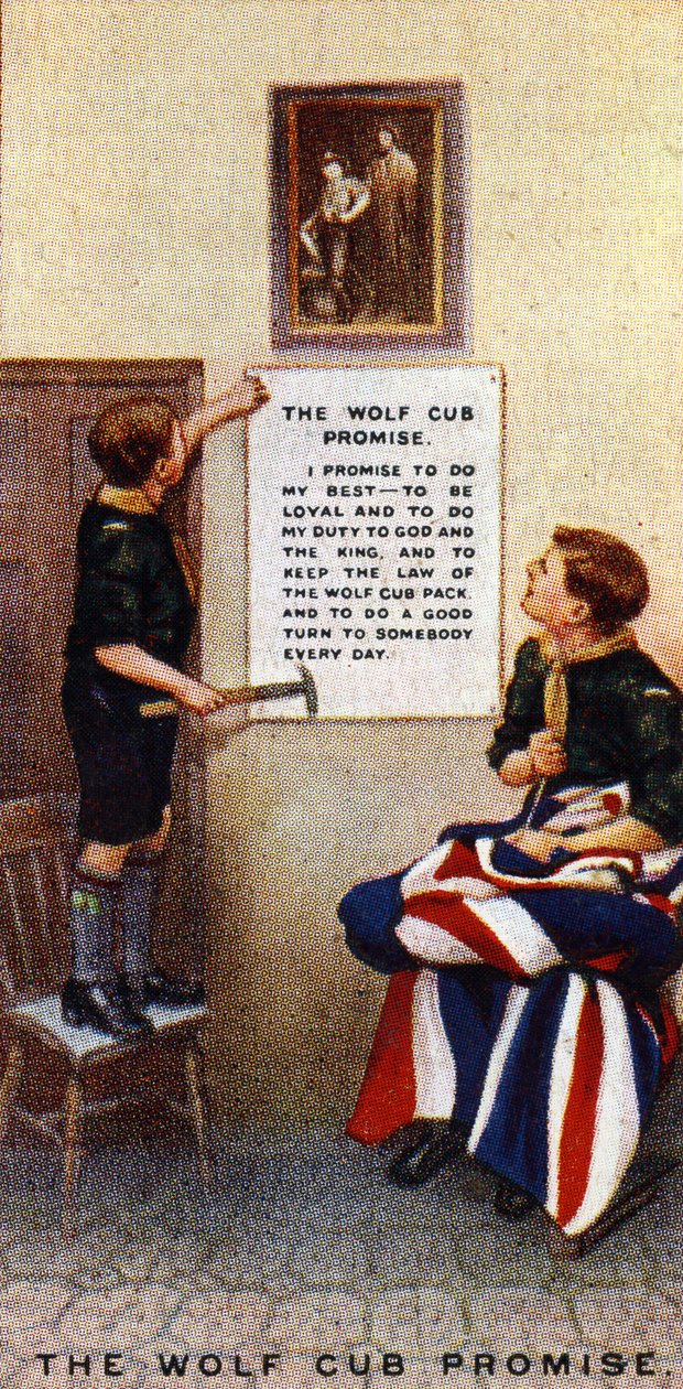 Das Versprechen des Wolfskindes, 1929 von English School
