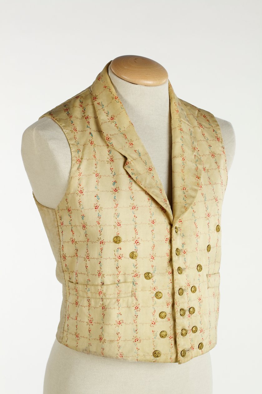 Weste mit Blumenmuster, 1855 von English School
