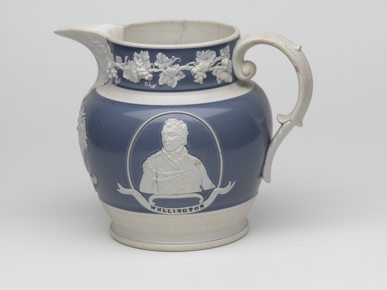 Waterloo-Gedenkkrug, ca. 1815 (Steingut) von English School