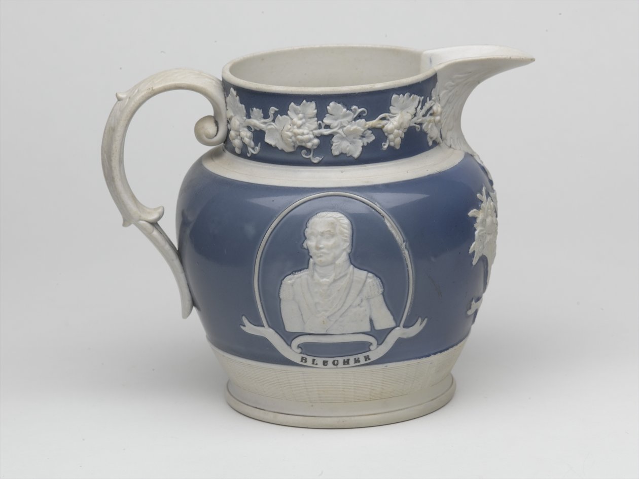 Waterloo-Gedenkkrug, ca. 1815 (Steingut) von English School