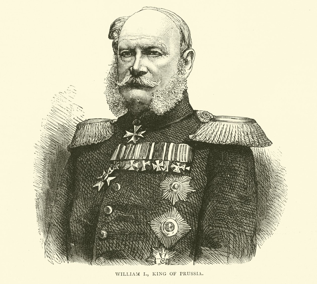 Wilhelm I., König von Preußen, Juli 1870 von English School