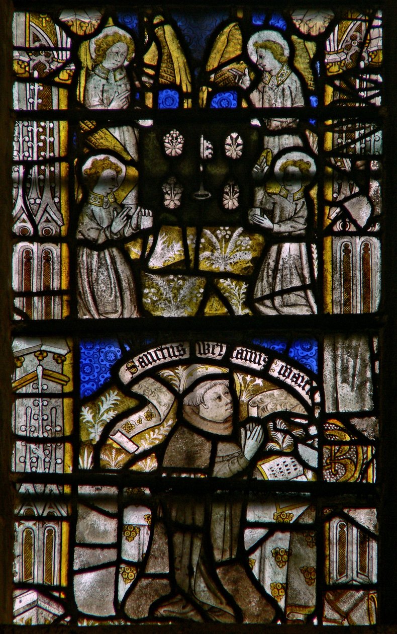 Fenster Clsty N3, Darstellung der Vision des Heiligen Werston von English School
